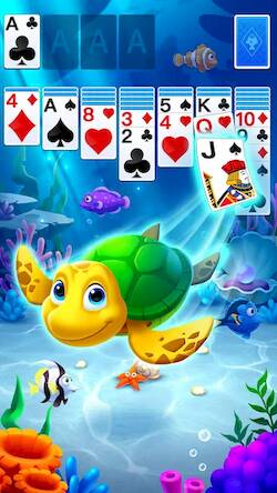 Скачать взломанную Пасьянс Косынка с Рыбками [Мод меню] MOD apk на Андроид