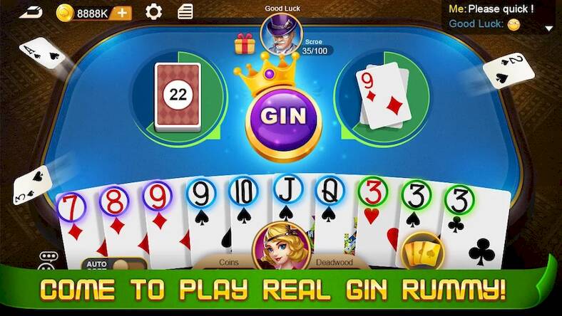 Скачать взломанную Gin Rummy [Бесплатные покупки] MOD apk на Андроид