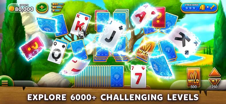Скачать взломанную Solitaire Harvest - Tripeaks [Много денег] MOD apk на Андроид