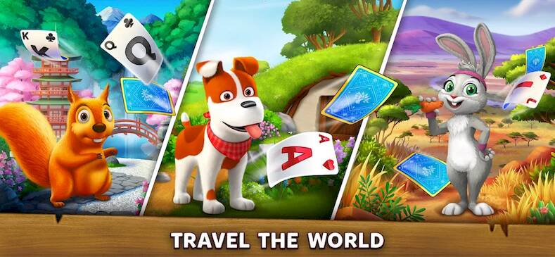 Скачать взломанную Solitaire Harvest - Tripeaks [Много денег] MOD apk на Андроид