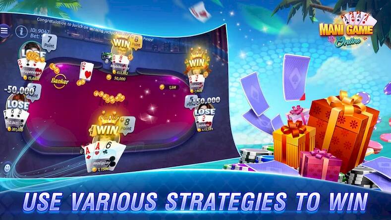 Скачать взломанную ManiGame Tongits Pusoy Online [Много монет] MOD apk на Андроид