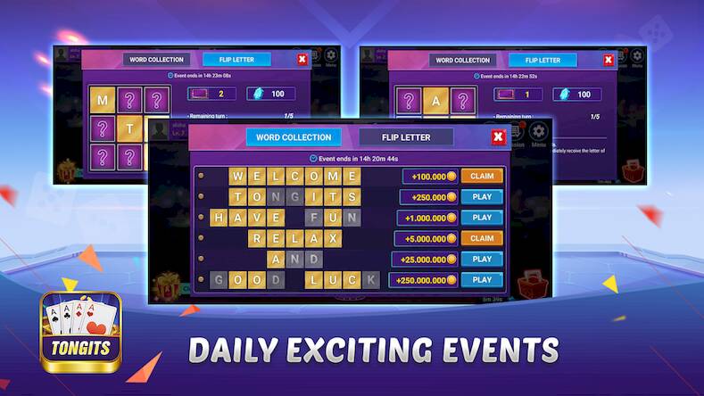 Скачать взломанную Tongits - Offline Card Games [Много монет] MOD apk на Андроид
