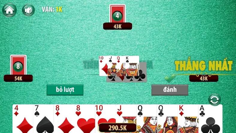 Скачать взломанную Tiến Lên - Tien Len [Много монет] MOD apk на Андроид