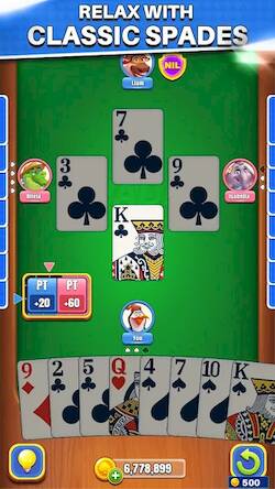 Скачать взломанную Spades Saga: Offline Card Game [Много монет] MOD apk на Андроид