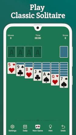 Скачать взломанную Solitaire - Classic Klondike [Бесплатные покупки] MOD apk на Андроид
