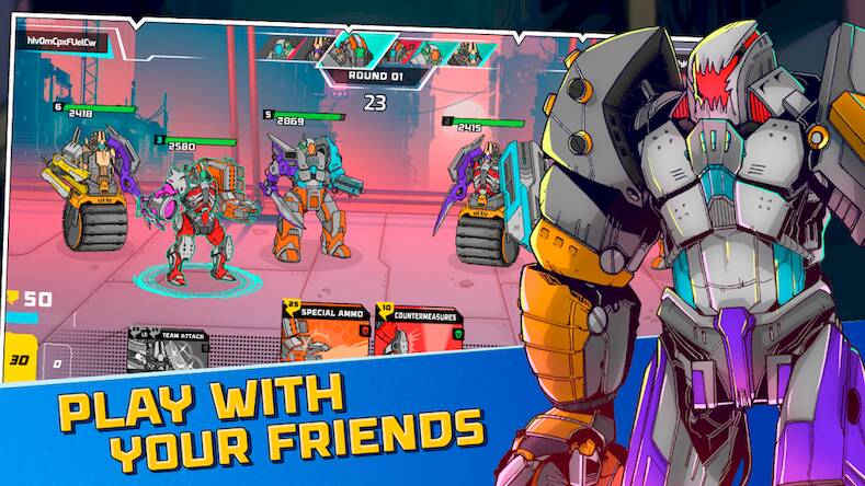 Скачать взломанную Exobots: Strategy Card Game [Много монет] MOD apk на Андроид