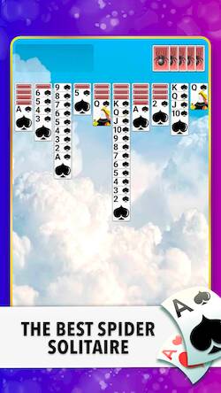 Скачать взломанную Spider Solitaire Classic [Бесплатные покупки] MOD apk на Андроид