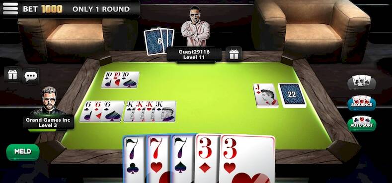 Скачать взломанную Rummy Online: Card Games [Много денег] MOD apk на Андроид
