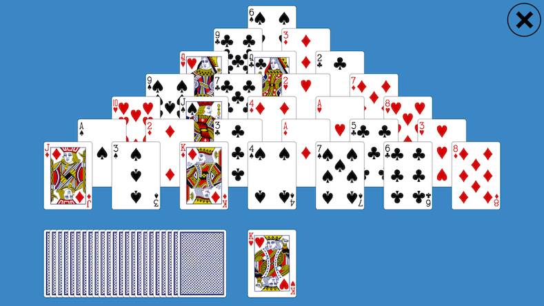 Скачать взломанную Classic Pyramid Solitaire [Бесплатные покупки] MOD apk на Андроид