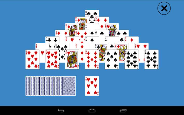Скачать взломанную Classic Pyramid Solitaire [Бесплатные покупки] MOD apk на Андроид