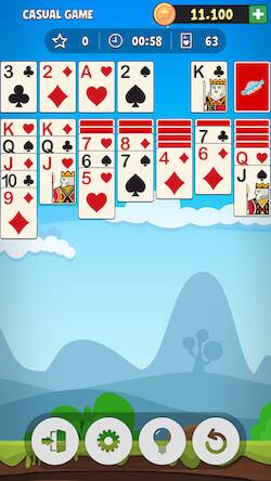 Скачать взломанную Solitaire Plus Klondike Online [Мод меню] MOD apk на Андроид