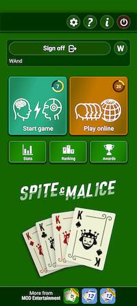 Скачать взломанную Spite & Malice [Мод меню] MOD apk на Андроид