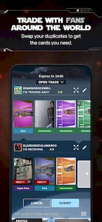 Скачать взломанную Star Wars Card Trader by Topps [Много монет] MOD apk на Андроид