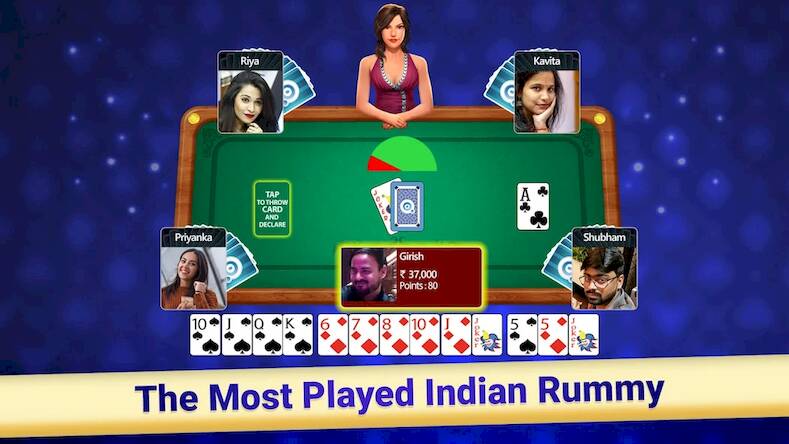 Скачать взломанную Indian Rummy Teen Patti Rummy [Бесплатные покупки] MOD apk на Андроид