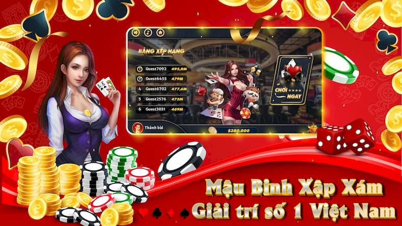 Скачать взломанную Chinese Poker (Mau Binh) [Много денег] MOD apk на Андроид