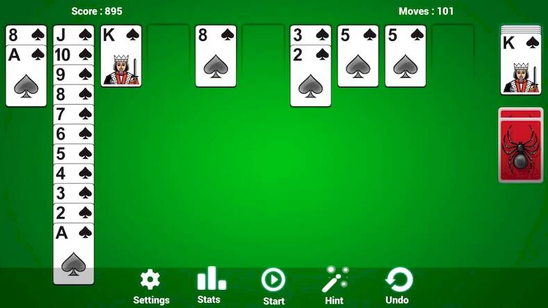 Скачать взломанную Spider Solitaire Card Classic [Бесплатные покупки] MOD apk на Андроид