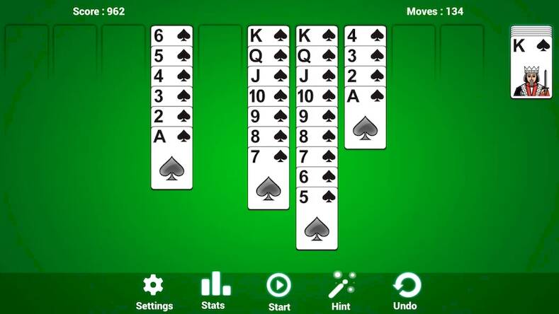 Скачать взломанную Spider Solitaire Card Classic [Бесплатные покупки] MOD apk на Андроид