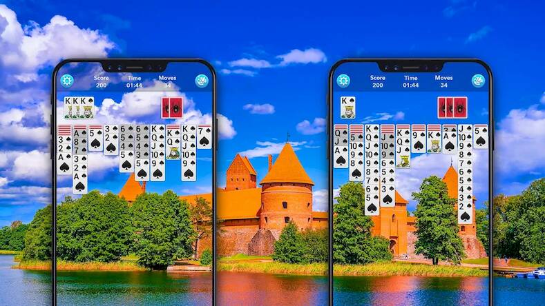 Скачать взломанную Spider Solitaire [Много монет] MOD apk на Андроид