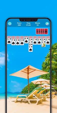 Скачать взломанную Spider Solitaire [Много монет] MOD apk на Андроид
