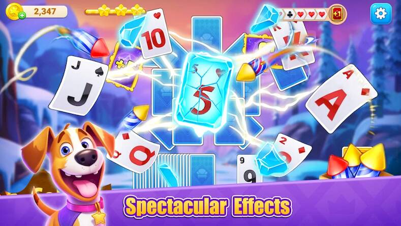 Скачать взломанную Solitaire TriPeaks K [Бесплатные покупки] MOD apk на Андроид