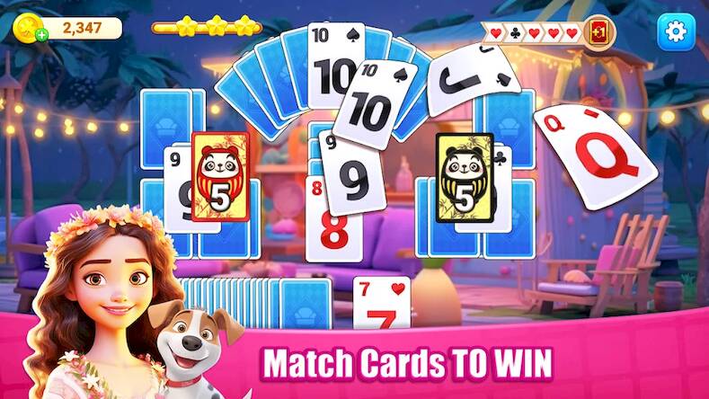Скачать взломанную Solitaire TriPeaks 5 in 1 [Много денег] MOD apk на Андроид