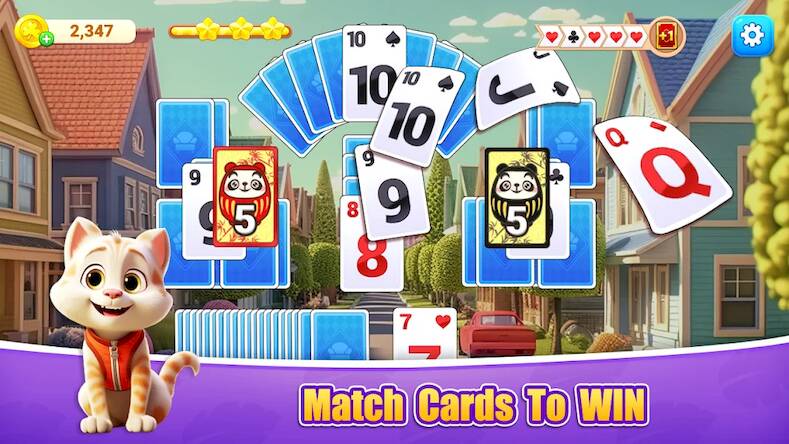 Скачать взломанную Patience Solitaire TriPeaks [Бесплатные покупки] MOD apk на Андроид