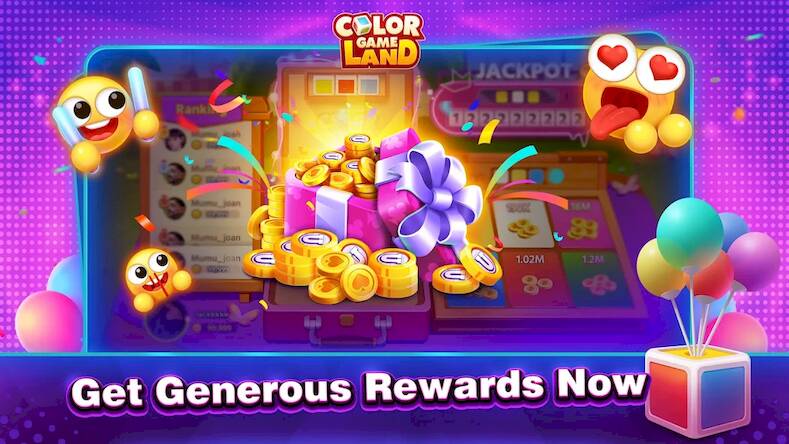 Скачать взломанную Color Game Land-Tongits, Slots [Много денег] MOD apk на Андроид