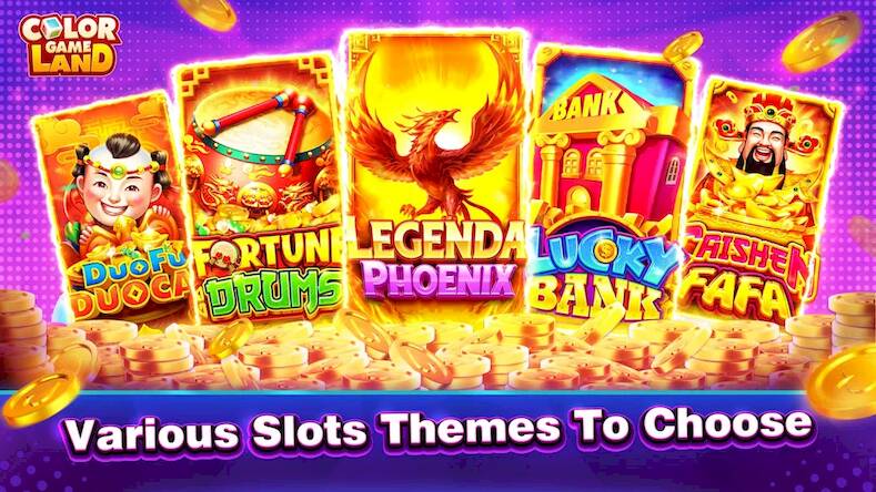 Скачать взломанную Color Game Land-Tongits, Slots [Много денег] MOD apk на Андроид