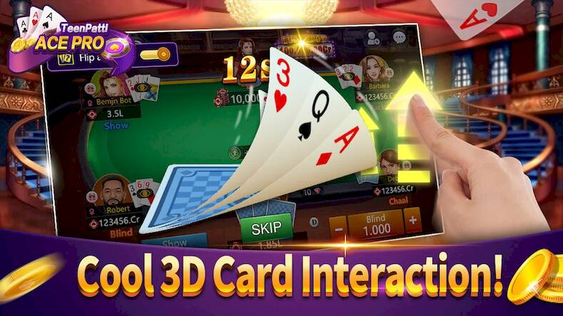 Скачать взломанную Teenpatti Ace Pro -poker,rummy [Мод меню] MOD apk на Андроид