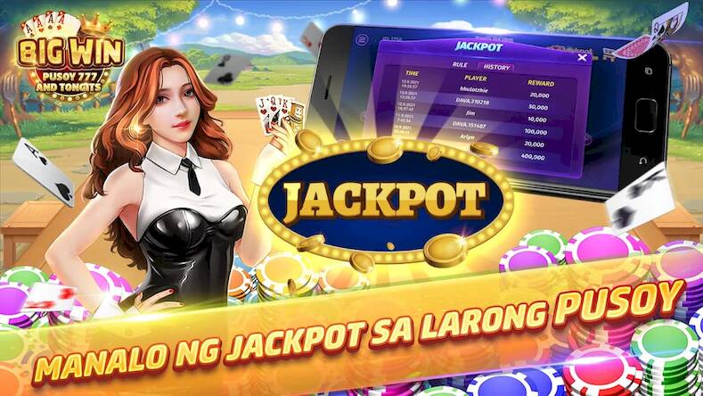 Скачать взломанную Big Win - Pusoy 777 & Tongits [Бесплатные покупки] MOD apk на Андроид
