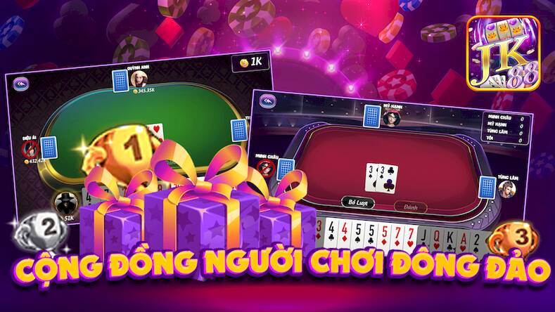 Скачать взломанную JK88 Game Bai No Hu [Мод меню] MOD apk на Андроид