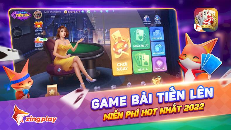 Скачать взломанную Tiến lên Miền Nam [Много монет] MOD apk на Андроид
