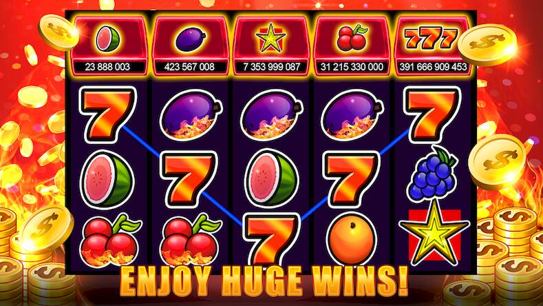 Скачать взломанную Slots 777 - Slot Machine Games [Много монет] MOD apk на Андроид