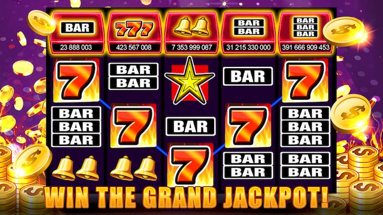 Скачать взломанную Slots 777 - Slot Machine Games [Много монет] MOD apk на Андроид