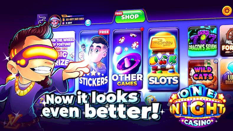 Скачать взломанную One Night Casino - Slots 777 [Много денег] MOD apk на Андроид