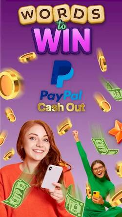 Скачать взломанную Words to Win: Real Money Games [Много монет] MOD apk на Андроид