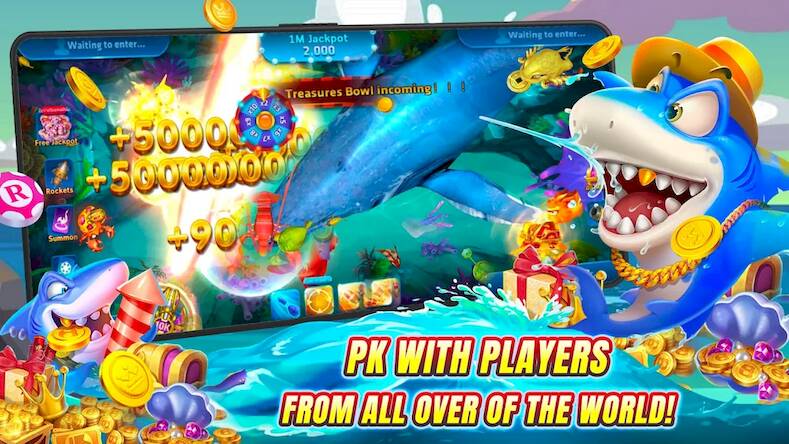 Скачать взломанную Royal World: Slots Fish Games [Мод меню] MOD apk на Андроид