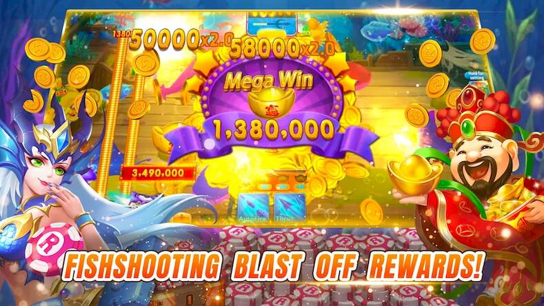 Скачать взломанную Royal World: Slots Fish Games [Мод меню] MOD apk на Андроид