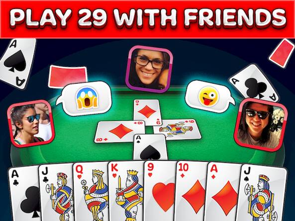 Скачать взломанную Card Game 29 - Multiplayer Pro [Много монет] MOD apk на Андроид