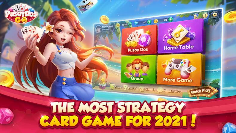 Скачать взломанную Pusoy Dos Go-Online Card Game [Много денег] MOD apk на Андроид