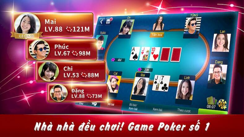Скачать взломанную Tỉ phú Poker [Мод меню] MOD apk на Андроид