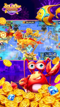 Скачать взломанную Golden Fishing Slots Casino [Мод меню] MOD apk на Андроид