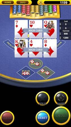 Скачать взломанную Three Card Poker [Бесплатные покупки] MOD apk на Андроид