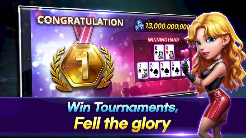 Скачать взломанную Fulpot Holdem [Много денег] MOD apk на Андроид