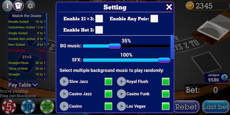 Скачать взломанную Spanish Blackjack 21 [Бесплатные покупки] MOD apk на Андроид
