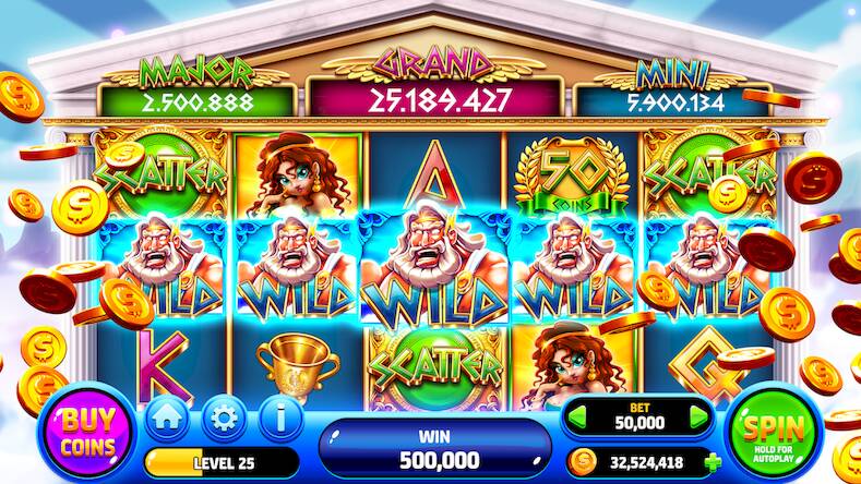 Скачать взломанную Epic Fortunes Slots Casino [Много монет] MOD apk на Андроид