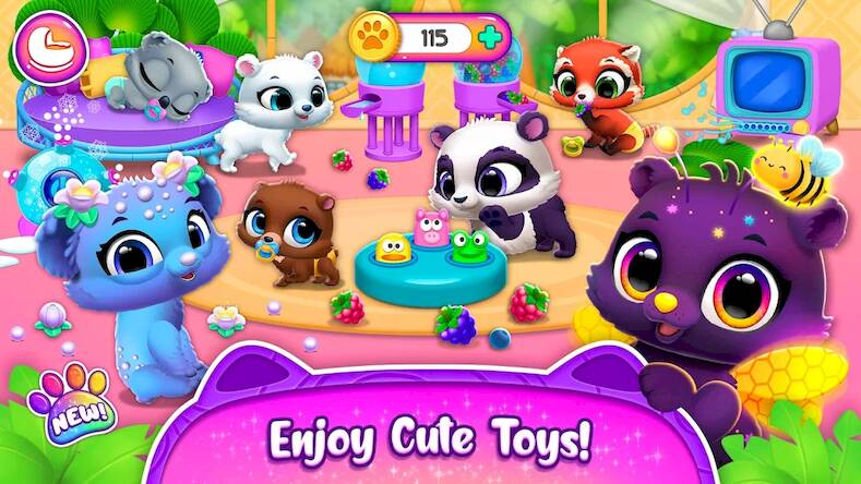 Скачать взломанную Jungle Floof [Много денег] MOD apk на Андроид