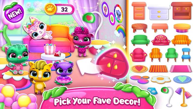 Скачать взломанную Fruitsies - Питомцы-друзья [Много денег] MOD apk на Андроид