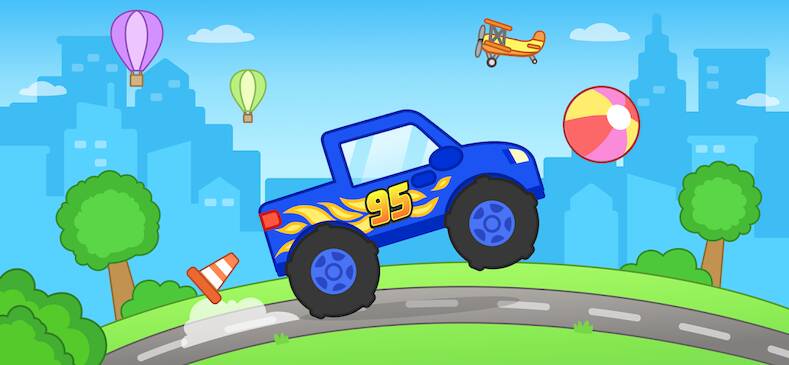 Скачать взломанную Машинки гонки для детей 3+ лет [Много монет] MOD apk на Андроид