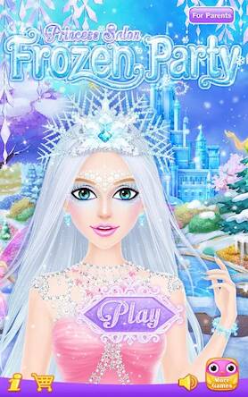Скачать взломанную Princess Salon: Frozen Party [Бесплатные покупки] MOD apk на Андроид